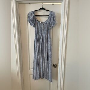 Petal & Pup Light Blue Floral Maxi Dress